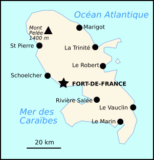 Carte de Martinique