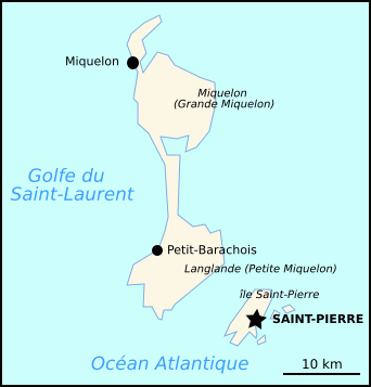 Carte de Saint-Pierre-et-Miquelon