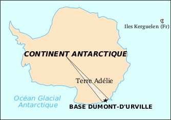 terre adelie carte du monde