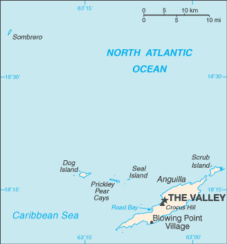 Carte de Anguilla