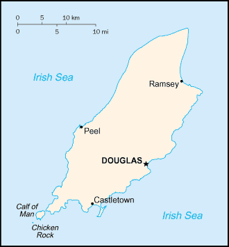 Carte de Isle of Man