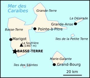 Carte de Guadeloupe