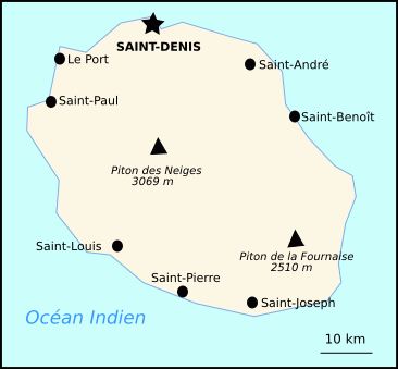 Carte de Réunion