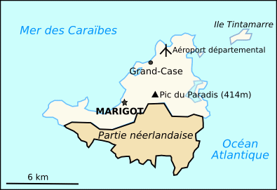 Carte de Île Saint Martin