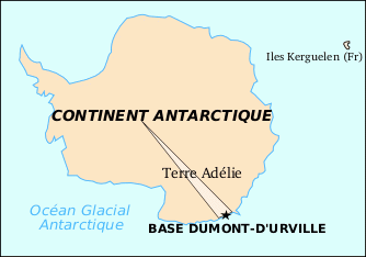 Carte de Terre Adélie